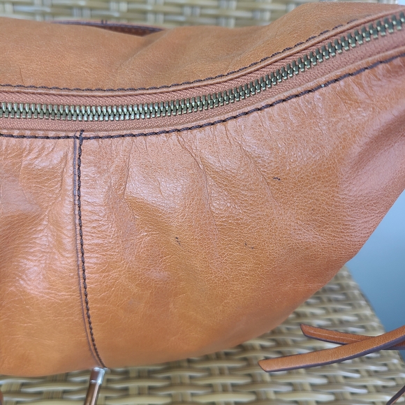HOBO Orange Leather Hobo Bag - Picture 7 of 16
